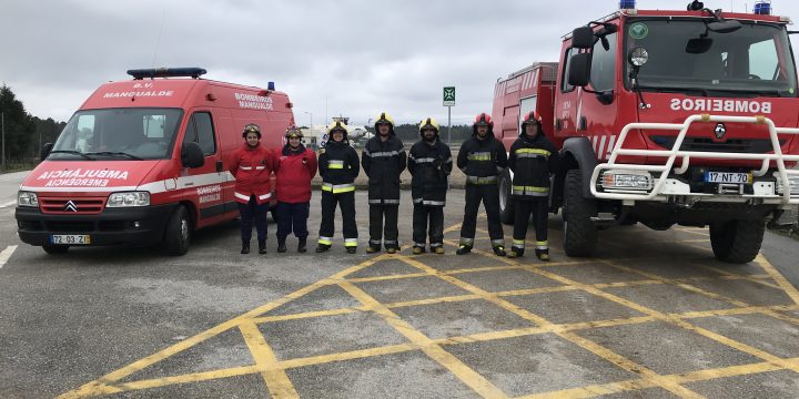 Exercício de simulacro do Aeródromo Municipal de Viseu